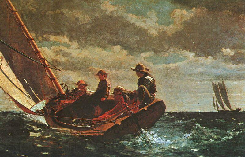 Winslow Homer Breezing Up Germany oil painting art